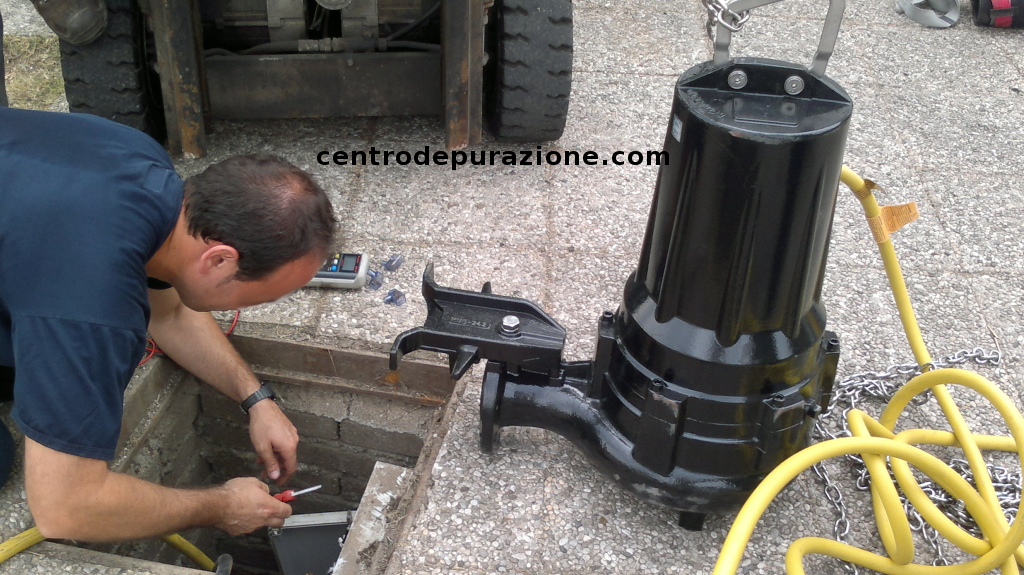 manutenzione pompe sollevamento acque nere manutenzione depuratore Lucca Pisa