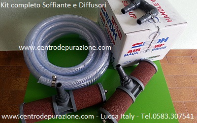 soffiante e diffusori aria per depuratori Kit soffiante e diffusori aria