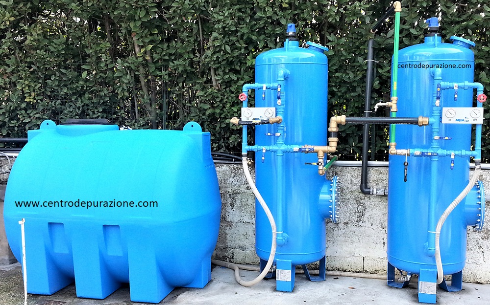 Filtro a carbone per depurazione acqua