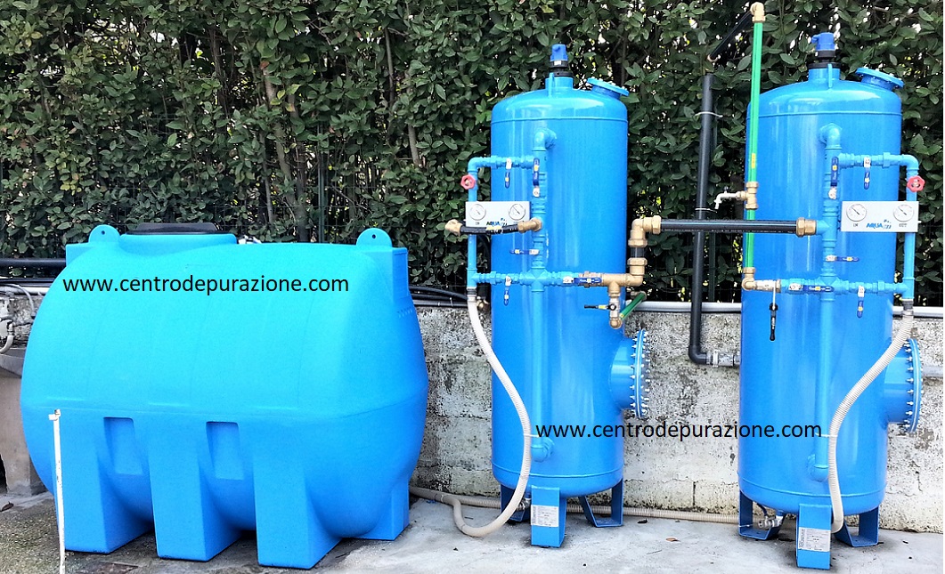 Filtro carbone attivo per autolavaggio Filtri a carbobne e quarzite per autolavaggi