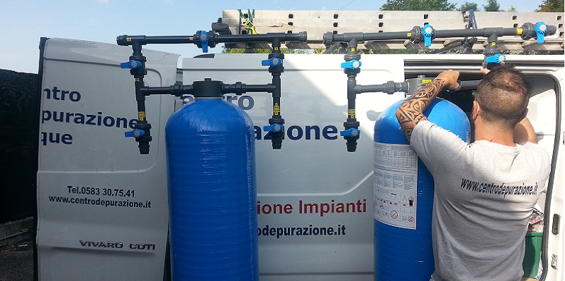 Filtro a carbone per depurazione acqua