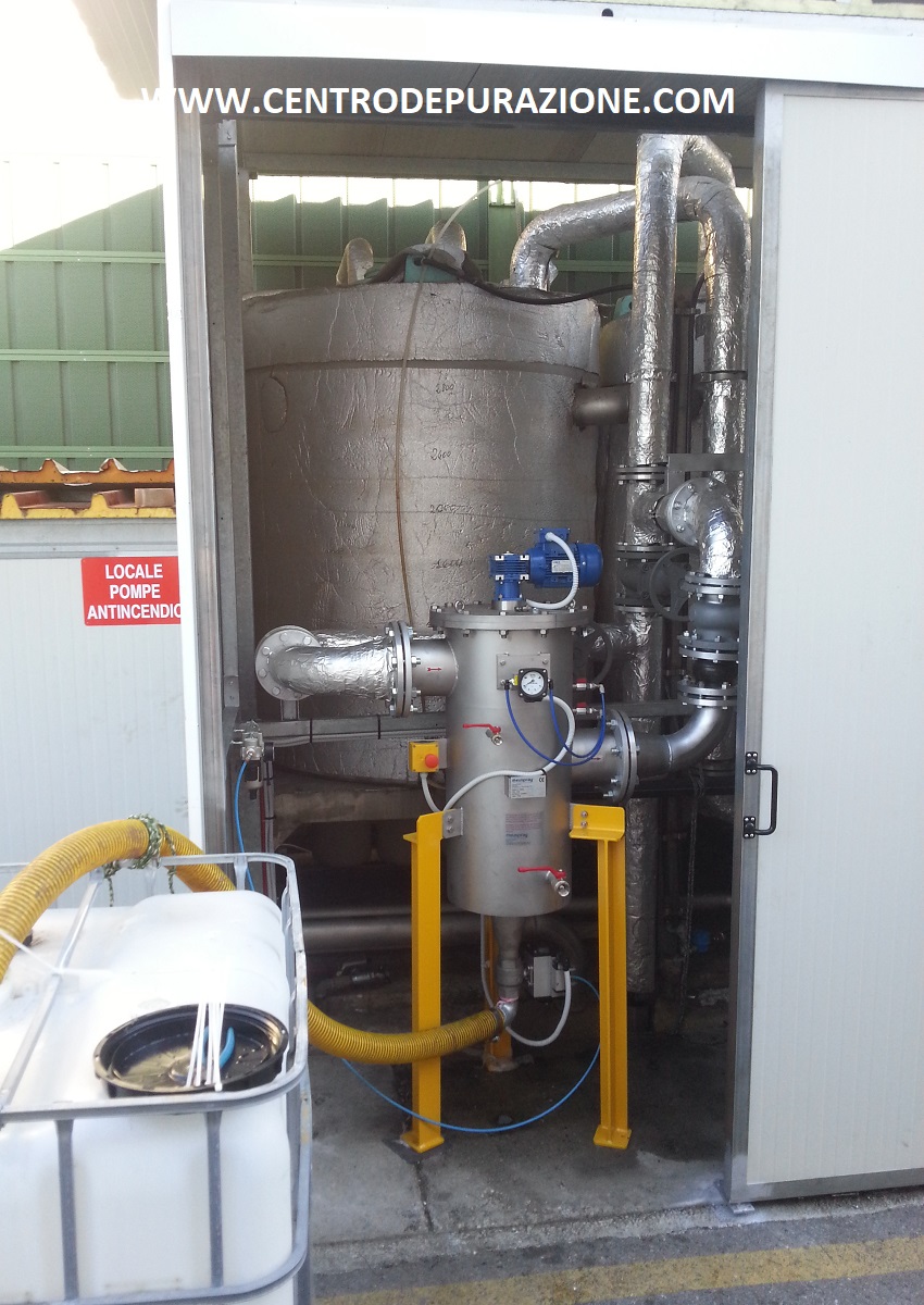 Filtro autopulente per l'industria