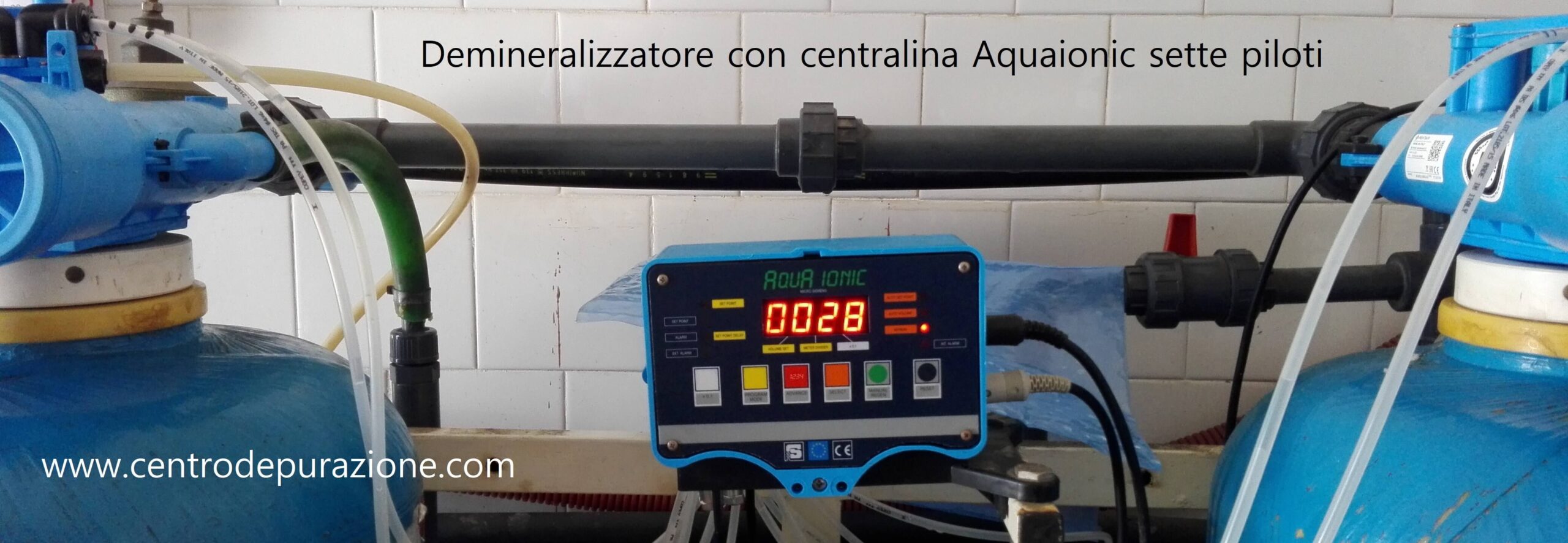 aquaionic 7 piloti Demineralizzatore con Aquaionic 7 piloti