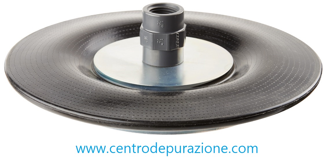 Diffusore con contrappeso per deluratori a fanghi attivi