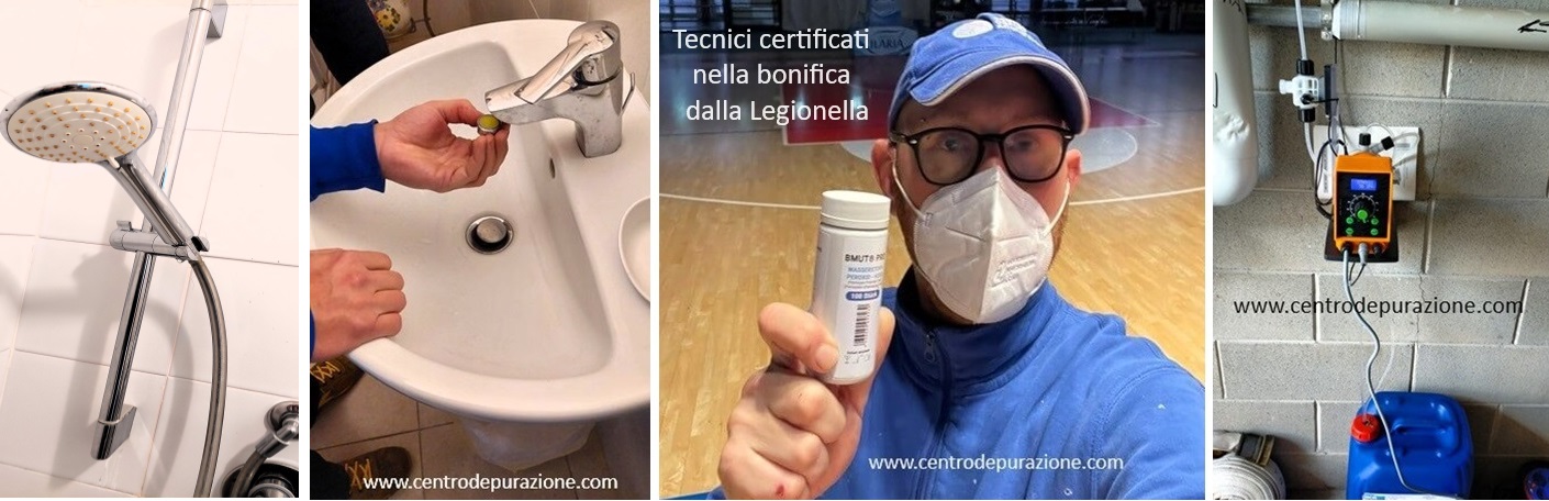 Sanificazione dalla legionella Interventi di bonifica legionella nell'acqua potabile